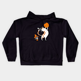 Halloween cat Kids Hoodie